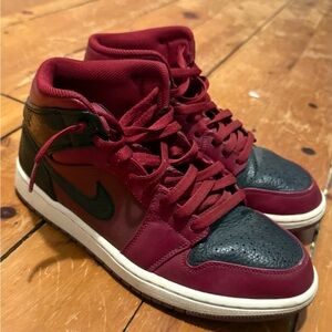 Jordan Sneakers Red and Black